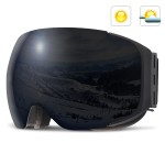 Ski / Snowboard and Other sports goggles, unisex, universal size, black frame - black lens, NN99